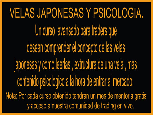 Curso de velas japonesas y psicologia